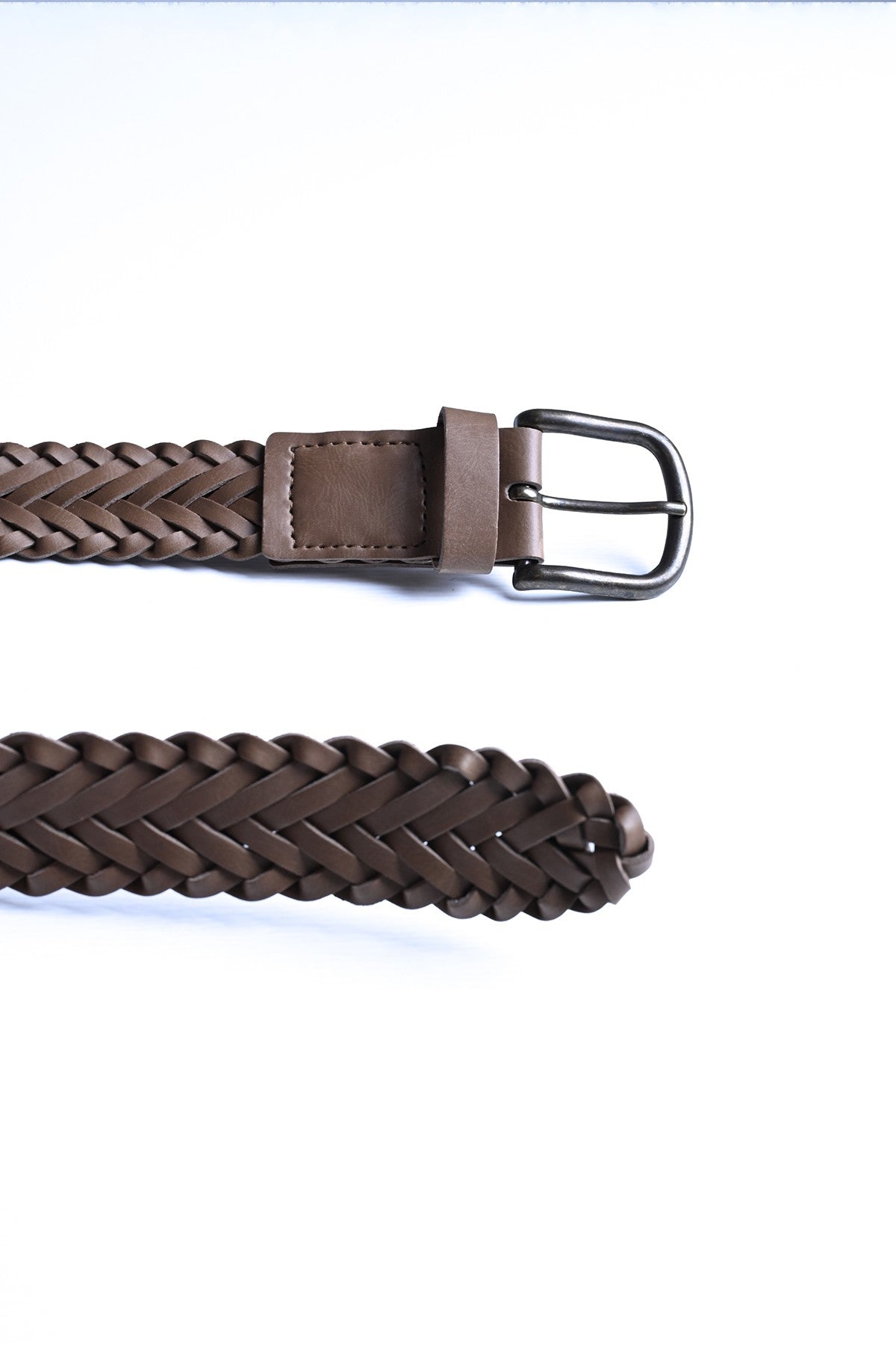 Antioch Faux Leather Knitted Men's Belt