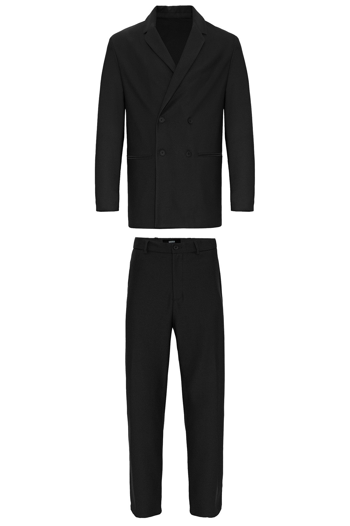 Relaxed-Fit Double-Breasted Men's Suit