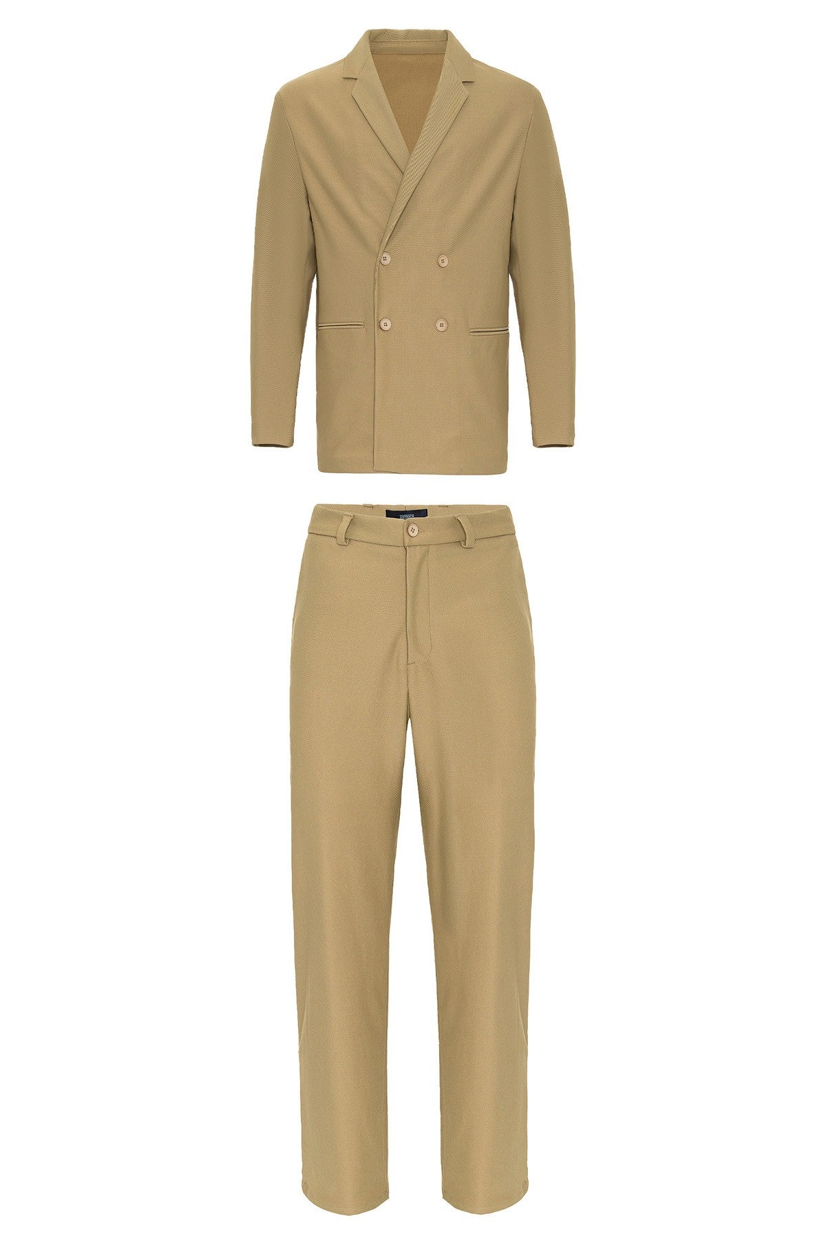 Relaxed-Fit Double-Breasted Men's Suit