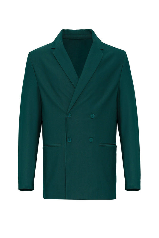 Relaxed-Fit Double-Breasted Men's Suit