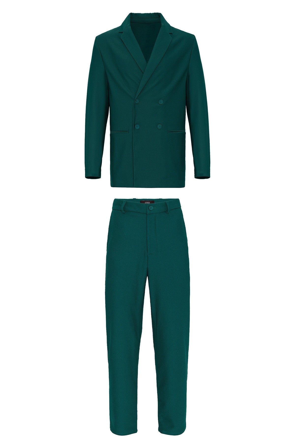 Relaxed-Fit Double-Breasted Men's Suit