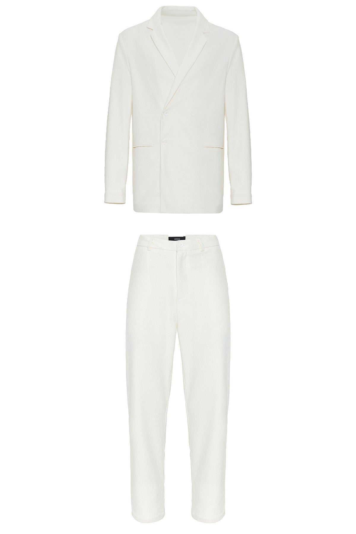 Relaxed-Fit Double-Breasted Men's Suit