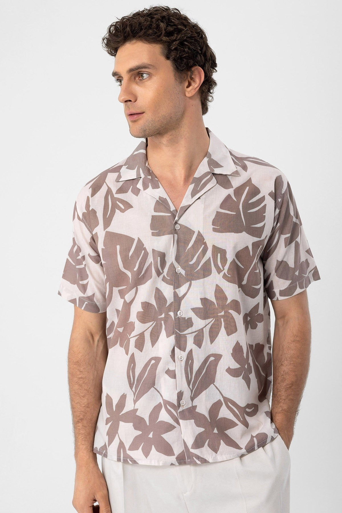 Antioch Floral-Print Crew-Neck Men's Shirt