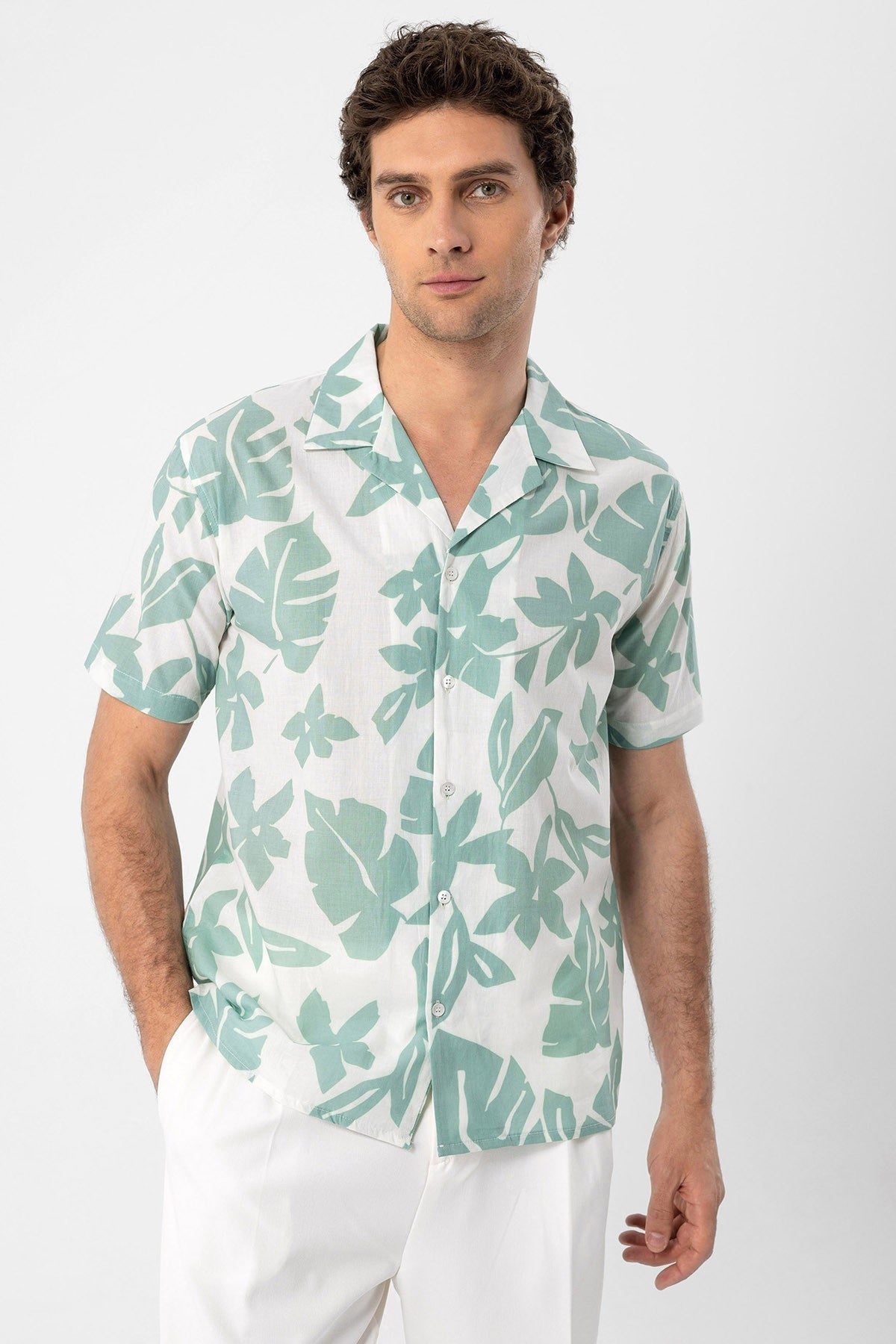Antioch Floral-Print Crew-Neck Men's Shirt