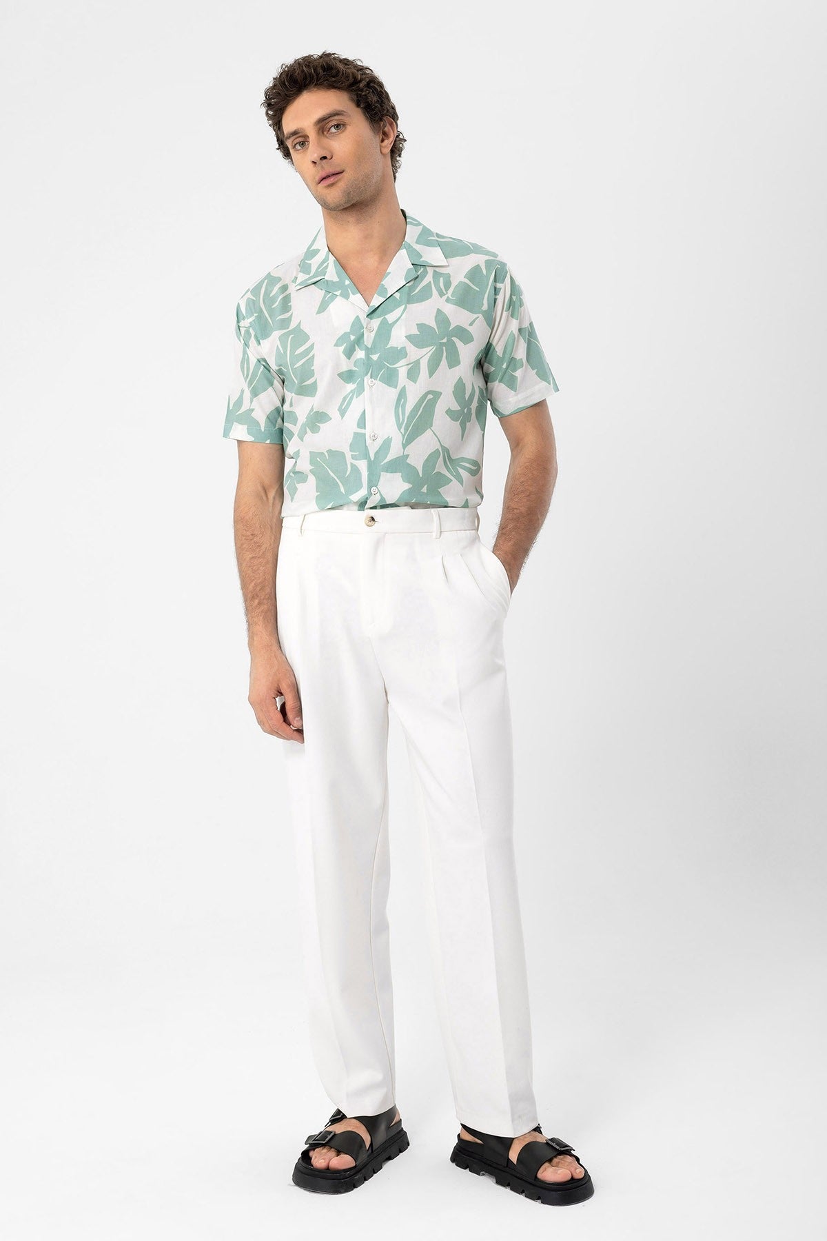 Antioch Floral-Print Crew-Neck Men's Shirt