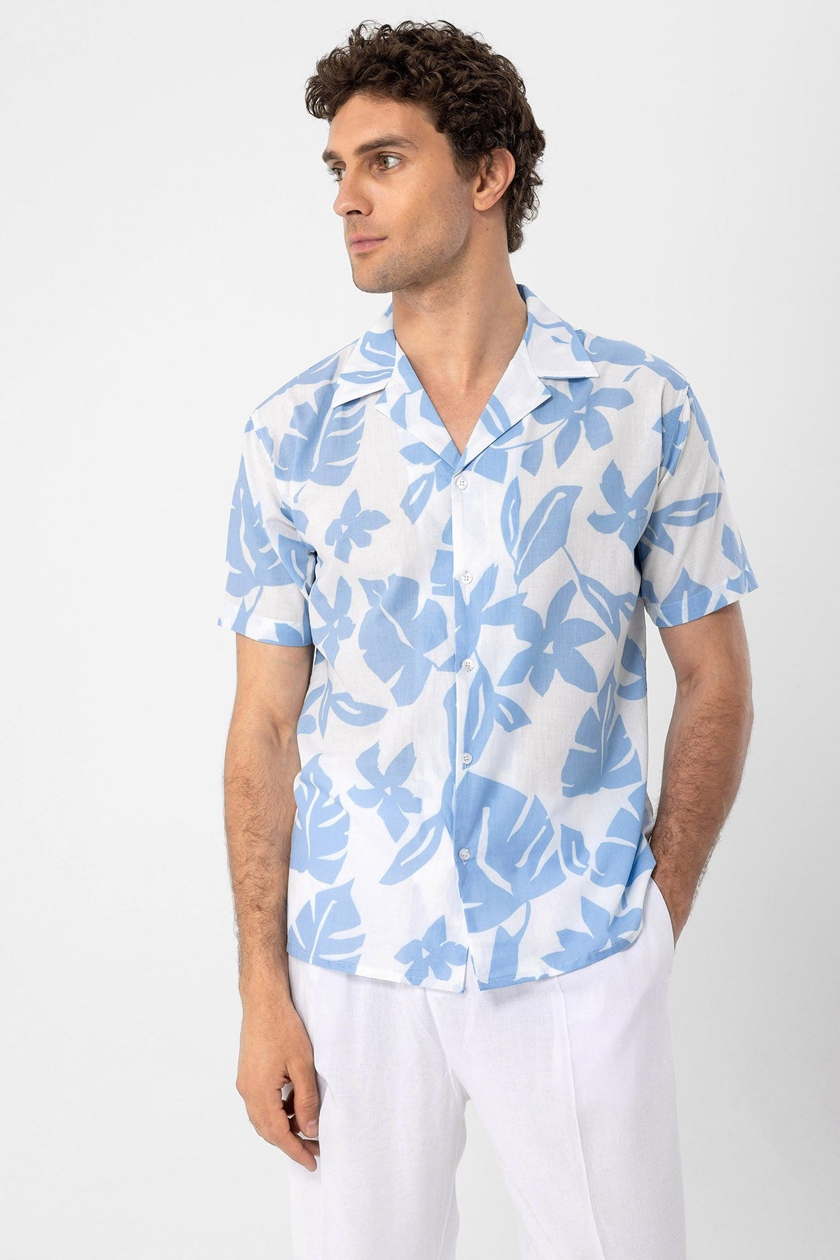 Antioch Floral-Print Crew-Neck Men's Shirt