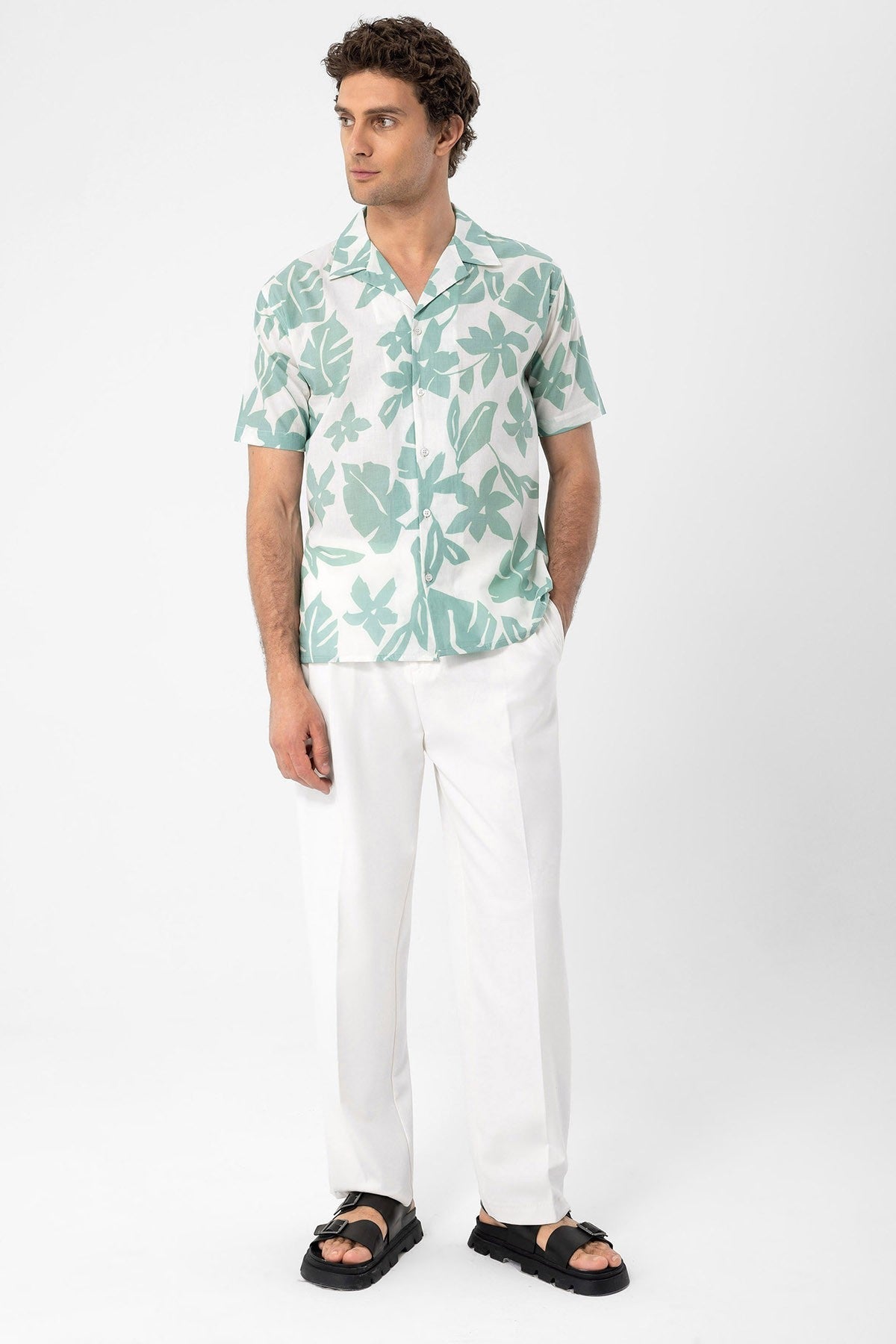 Antioch Floral-Print Crew-Neck Men's Shirt