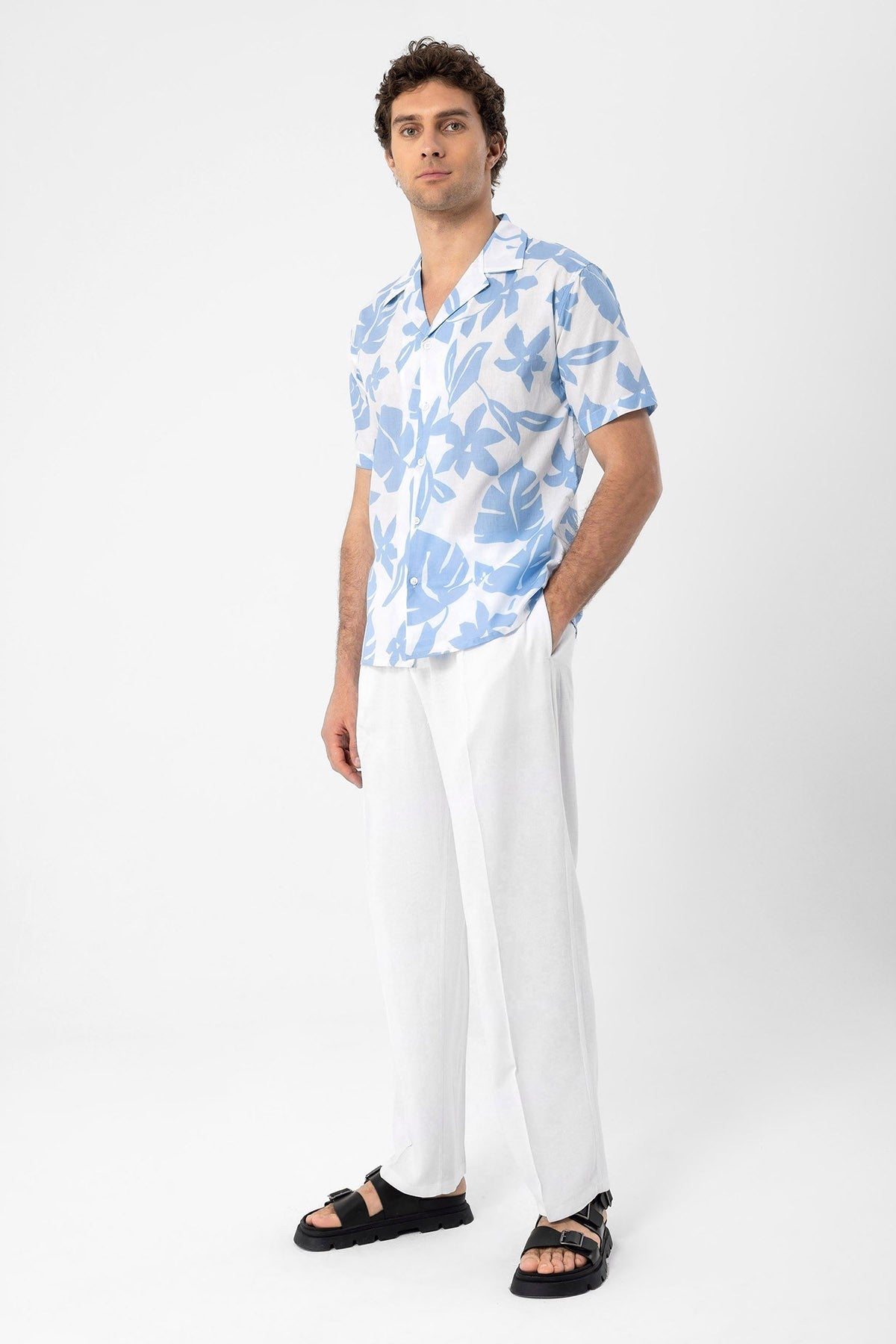 Antioch Floral-Print Crew-Neck Men's Shirt