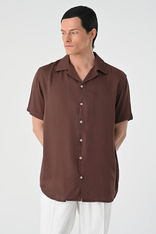 Antioch Oversized Short-Sleeve Men's Shirt with Apache Collar