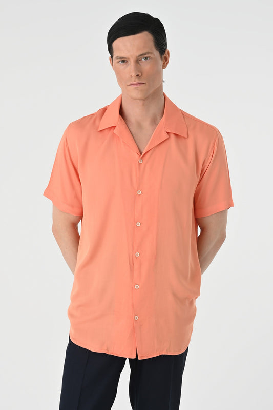 Antioch Oversized Short-Sleeve Men's Shirt with Apache Collar
