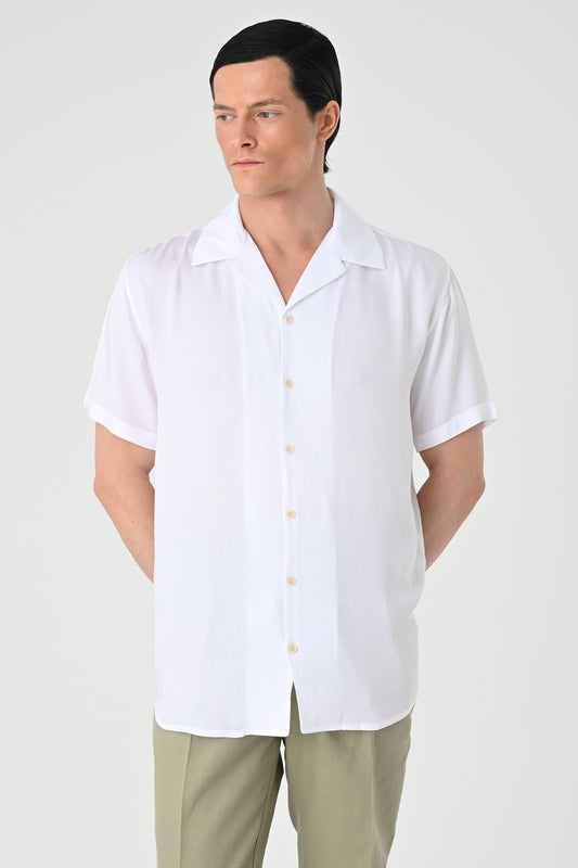 Antioch Oversized Short-Sleeve Men's Shirt with Apache Collar