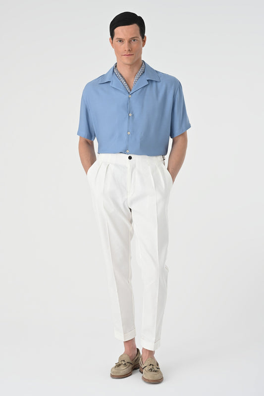 Antioch Oversized Short-Sleeve Men's Shirt with Apache Collar