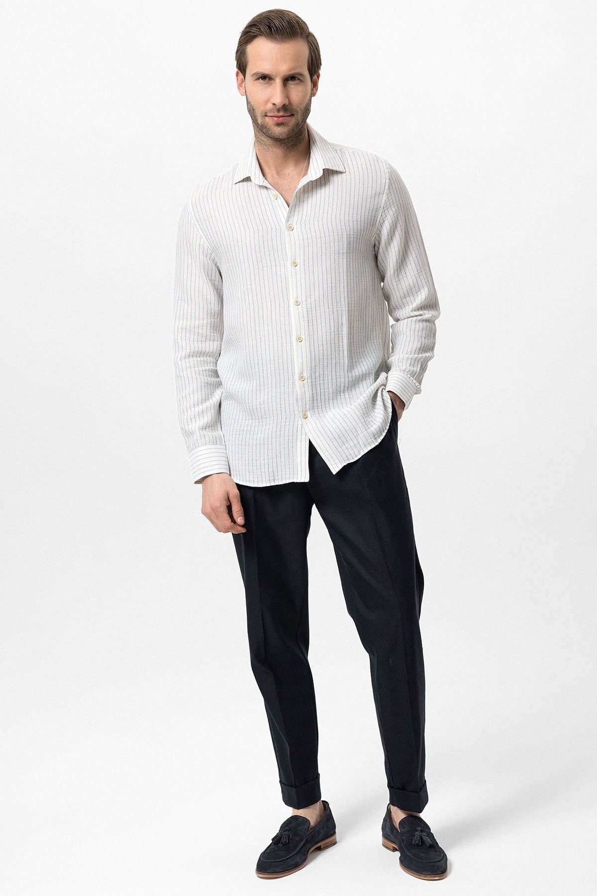 Antioch Cotton Striped Men's Shirt