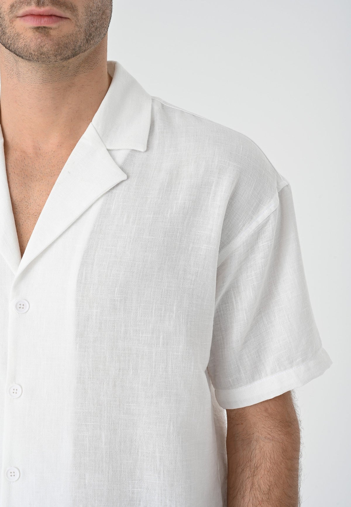 Antioch Oversized Short-Sleeve Men's Shirt with Apache Collar