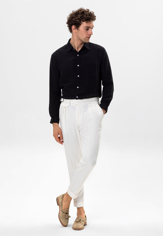 Antioch Knit-Detail Men's Shirt