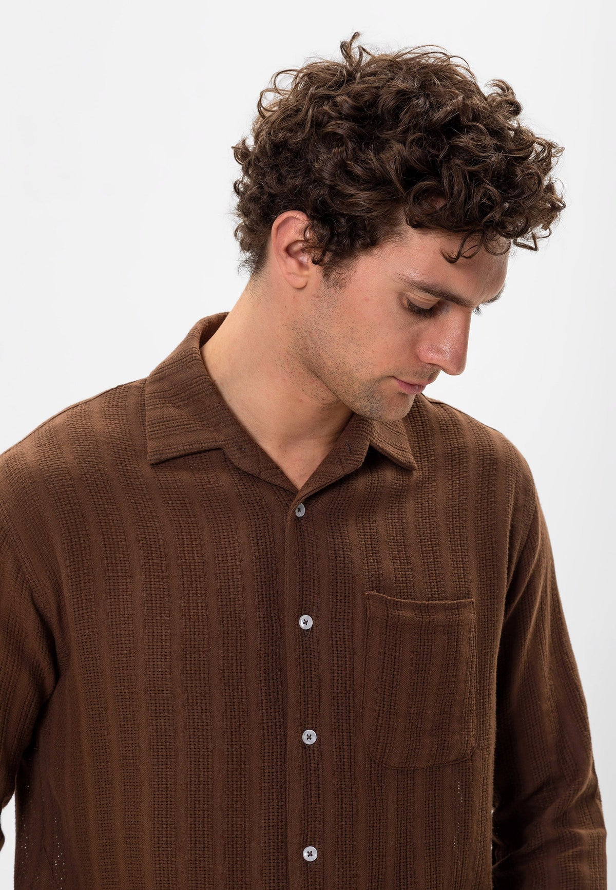 Antioch Knit-Detail Men's Shirt