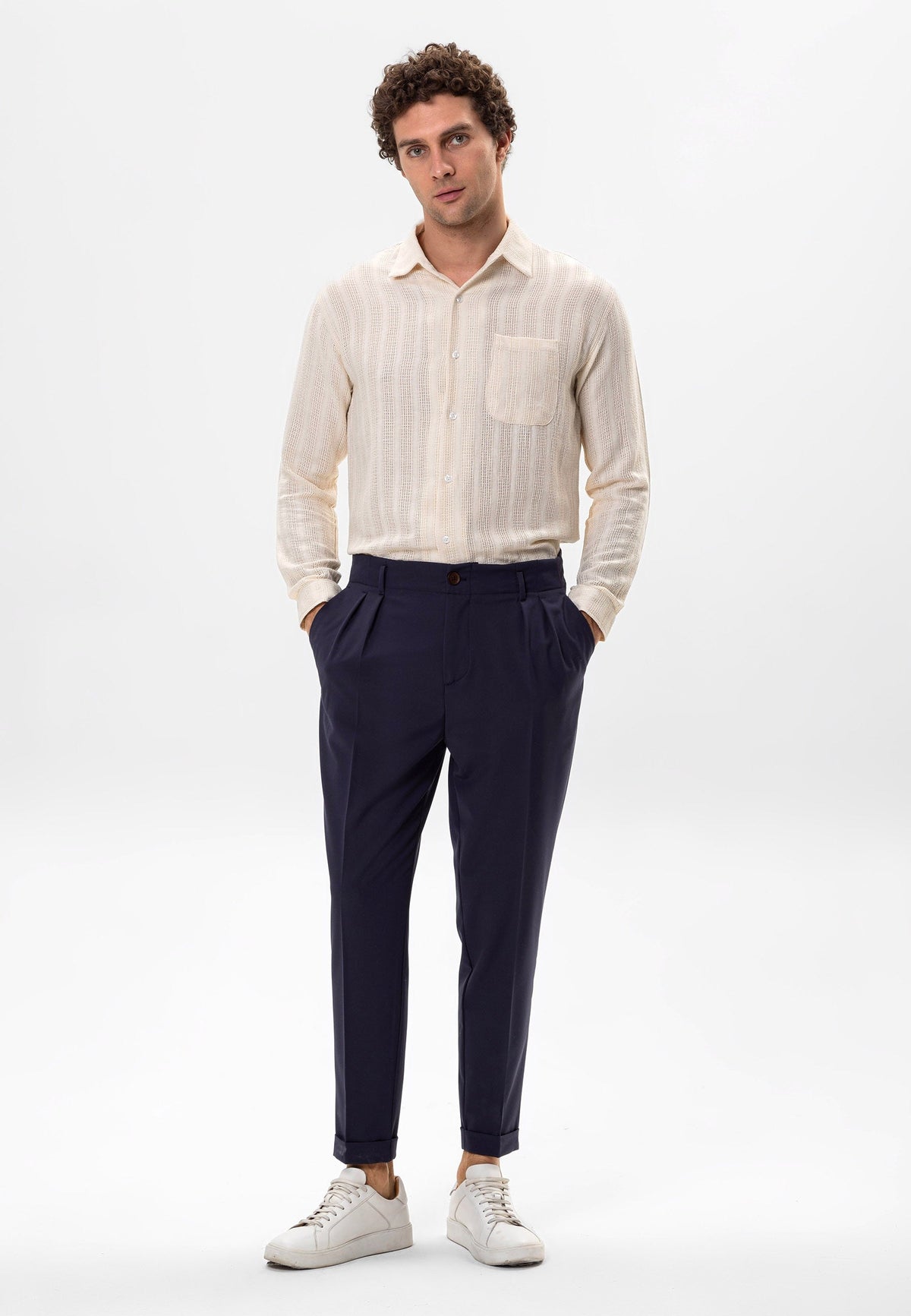 Antioch Knit-Detail Men's Shirt