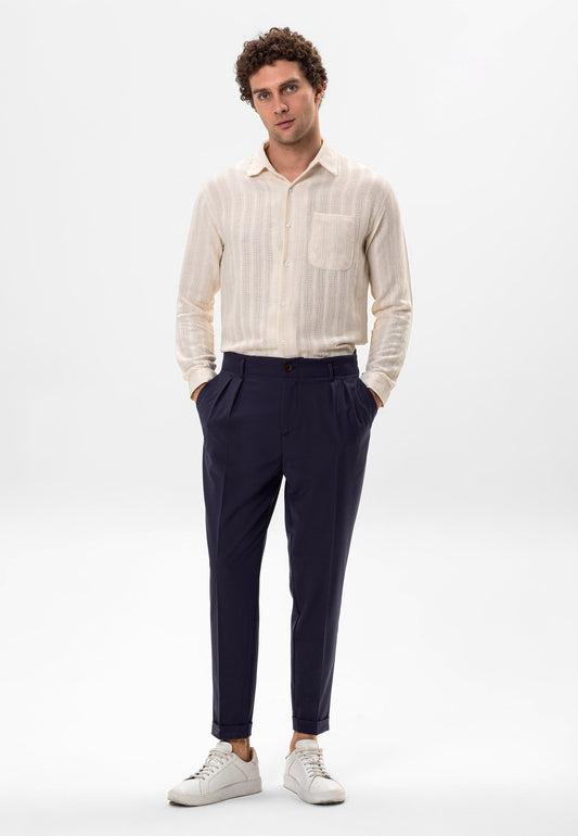 Antioch Knit-Detail Men's Shirt