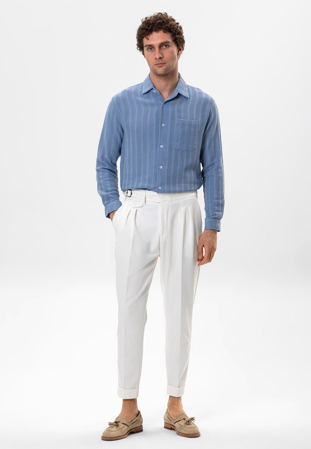 Antioch Knit-Detail Men's Shirt