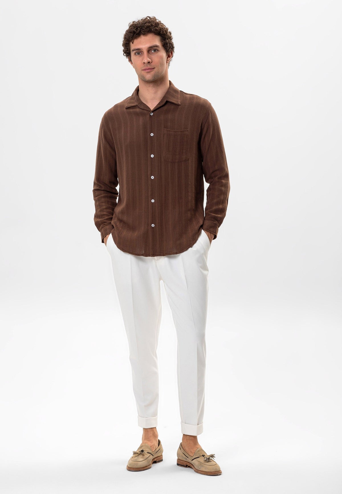 Antioch Knit-Detail Men's Shirt