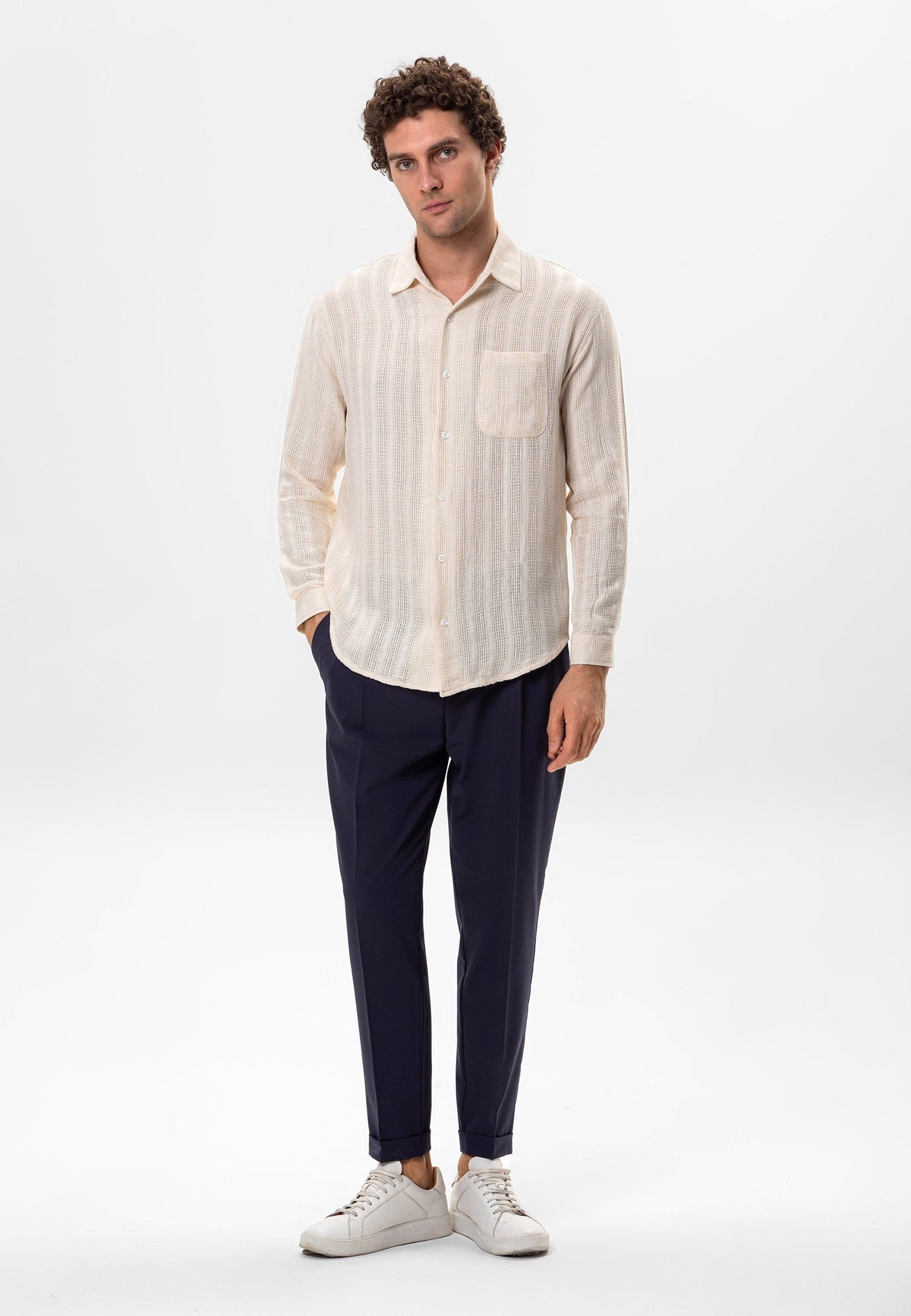 Antioch Knit-Detail Men's Shirt