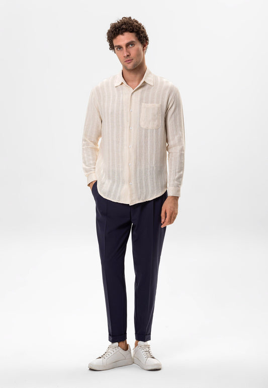 Antioch Knit-Detail Men's Shirt