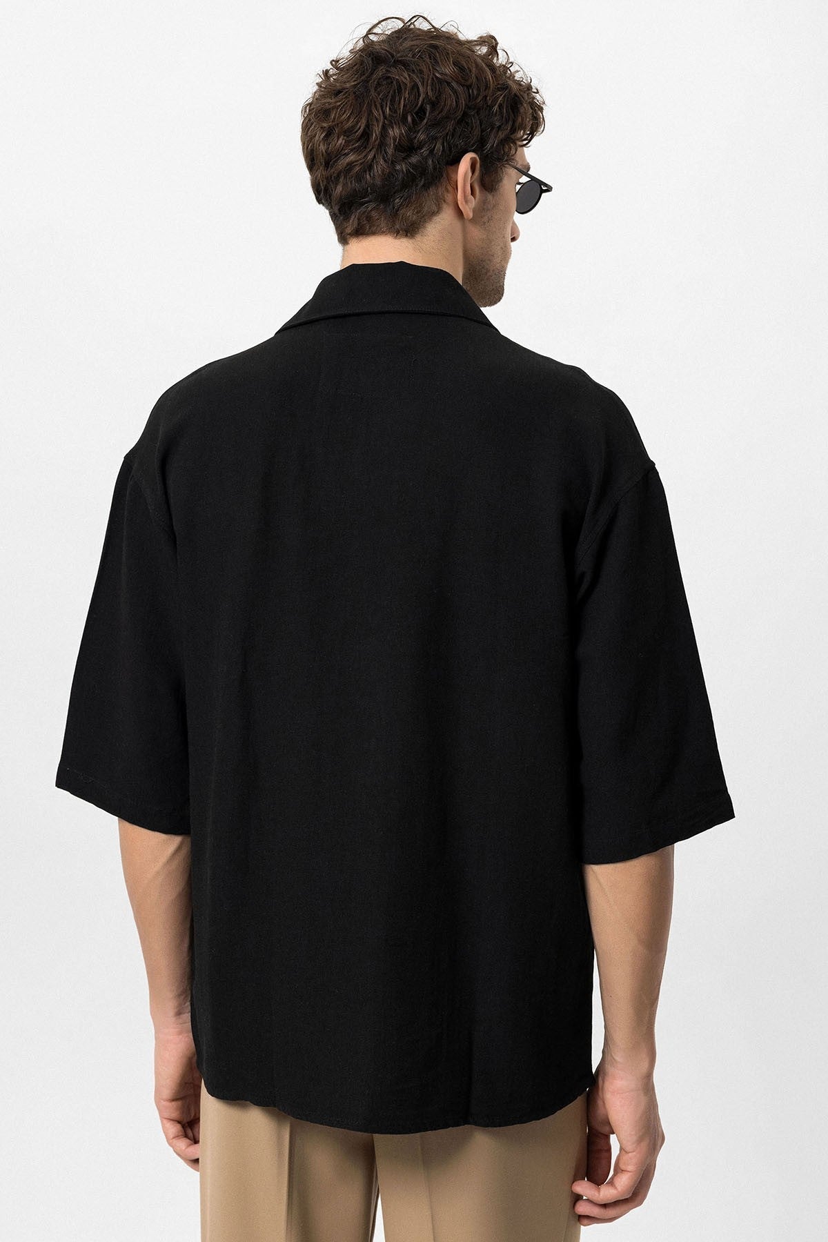 Antioch Fakir Sleeve Hidden-Button Closure Oversized Men's Shirt