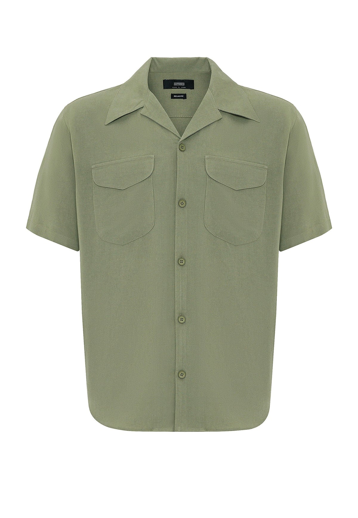 Antioch Men's Shirt with Apache Collar and Pocket Details