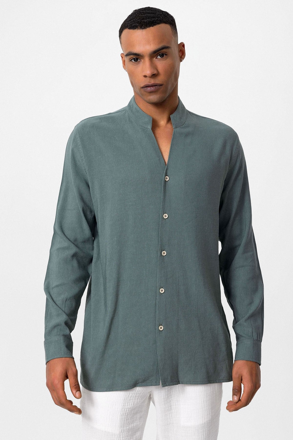 Antioch Collared Long-Sleeved Men's Shirt