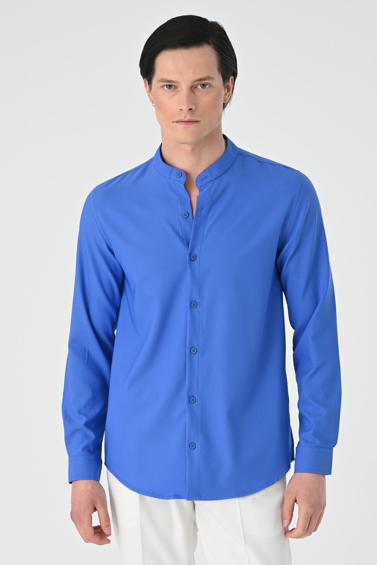 Antioch Regular Fit Mandarin Collar Men's Shirt