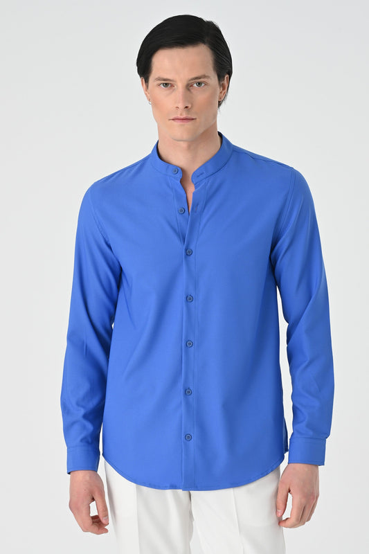 Antioch Regular Fit Mandarin Collar Men's Shirt