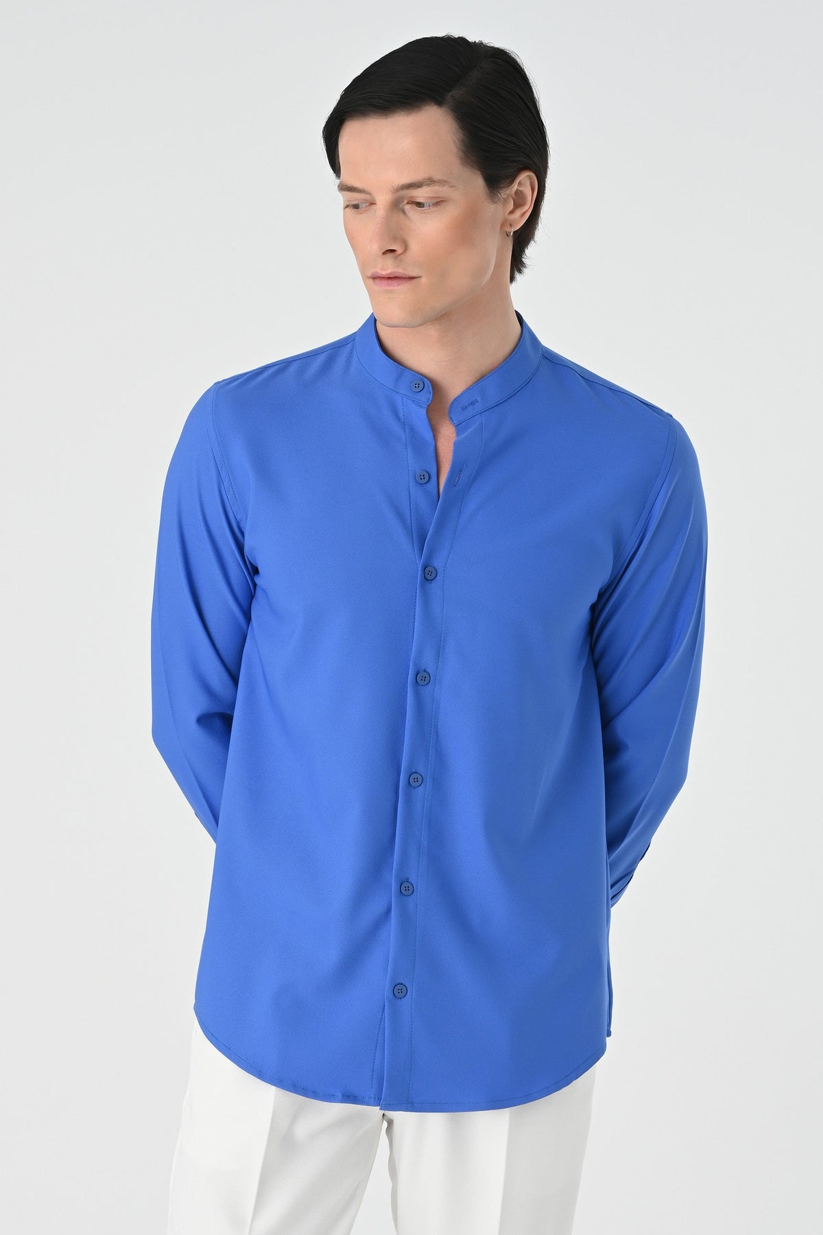 Antioch Regular Fit Mandarin Collar Men's Shirt