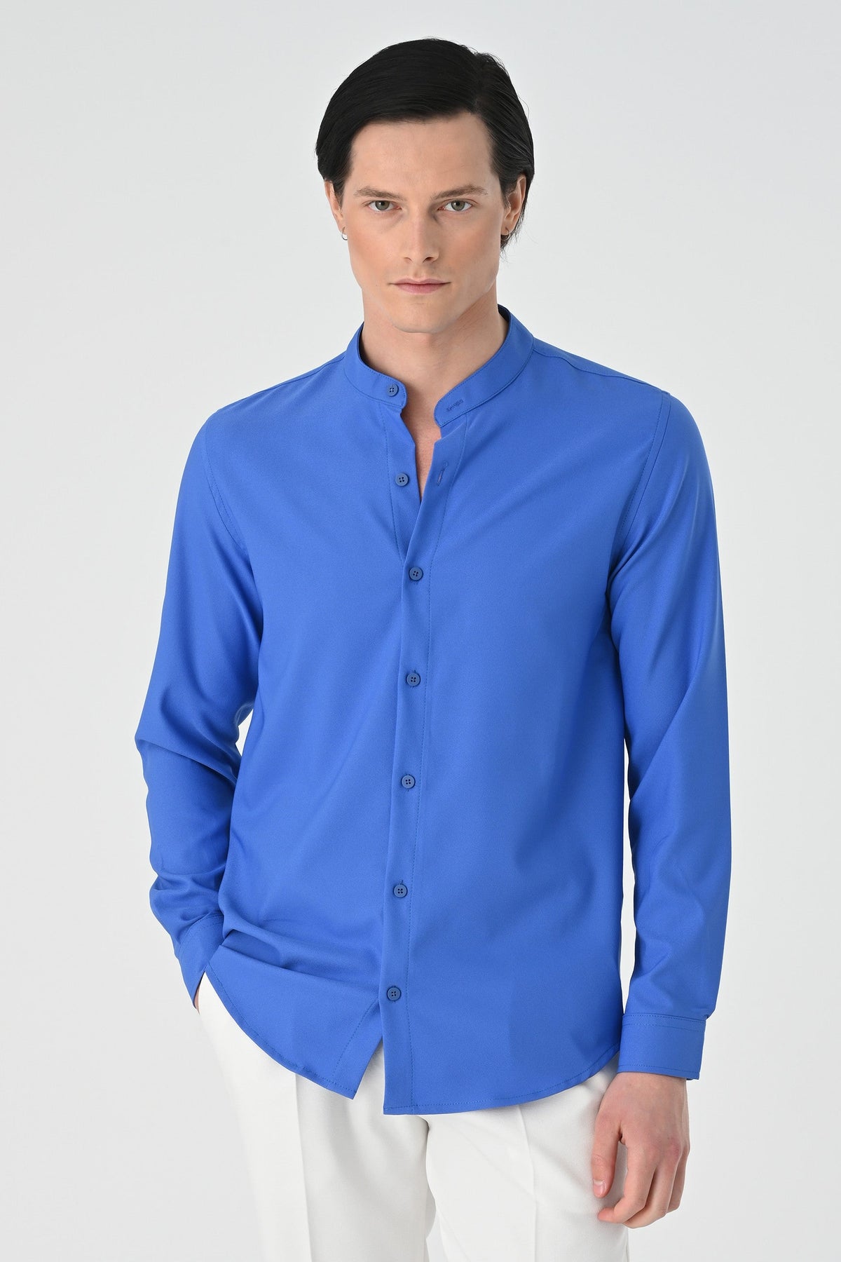 Antioch Regular Fit Mandarin Collar Men's Shirt