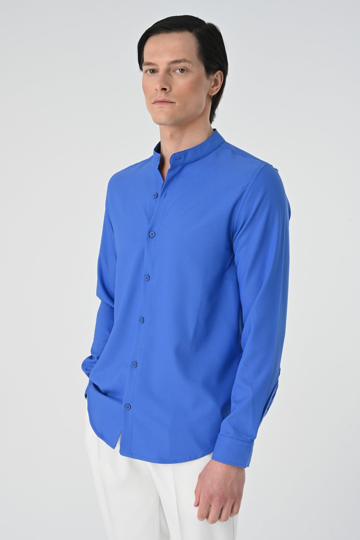 Antioch Regular Fit Mandarin Collar Men's Shirt