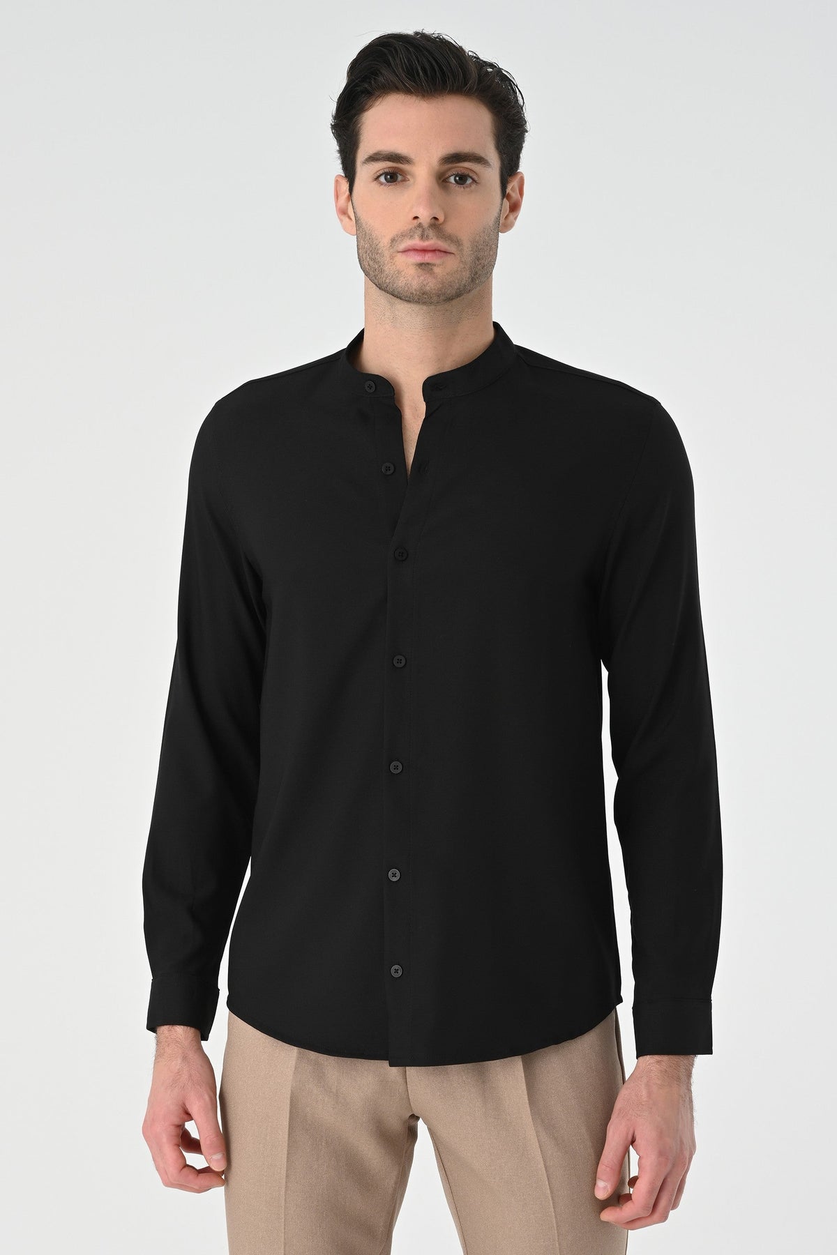 Antioch Regular Fit Mandarin Collar Men's Shirt