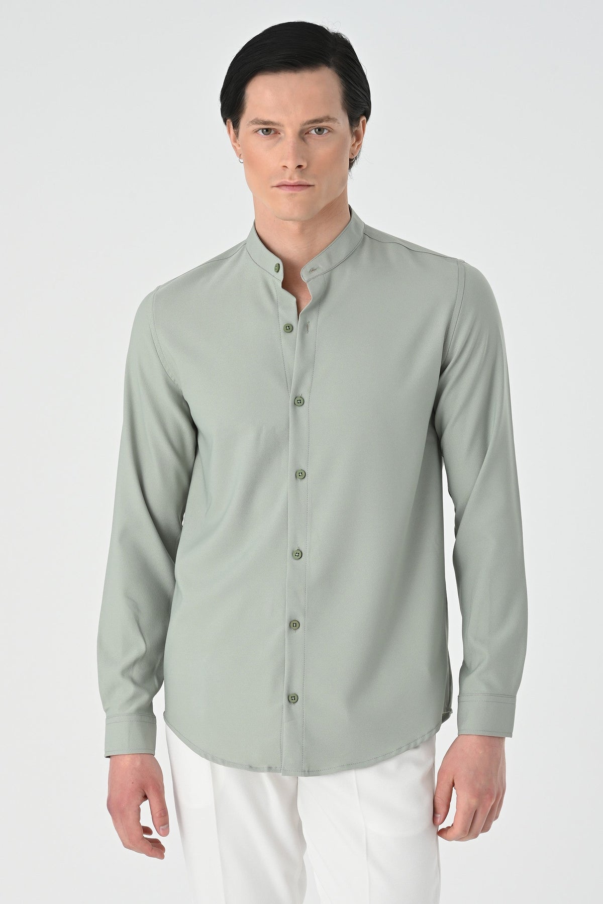 Antioch Regular Fit Mandarin Collar Men's Shirt