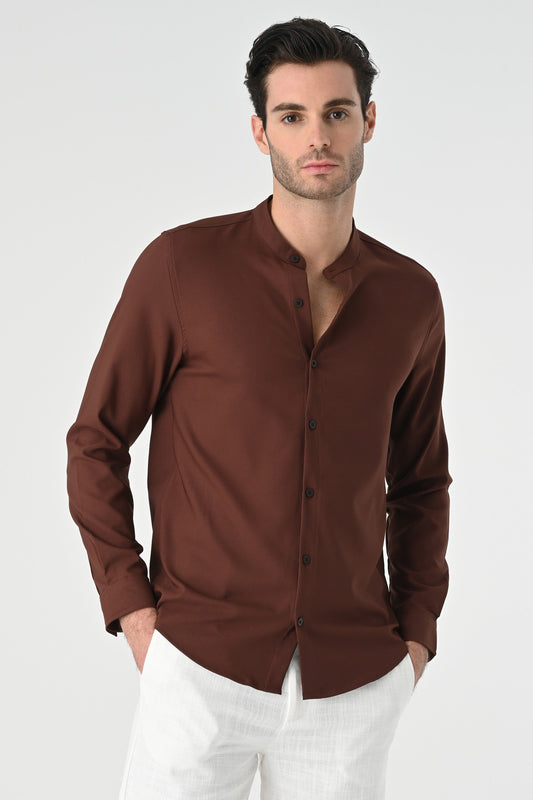 Antioch Regular Fit Mandarin Collar Men's Shirt
