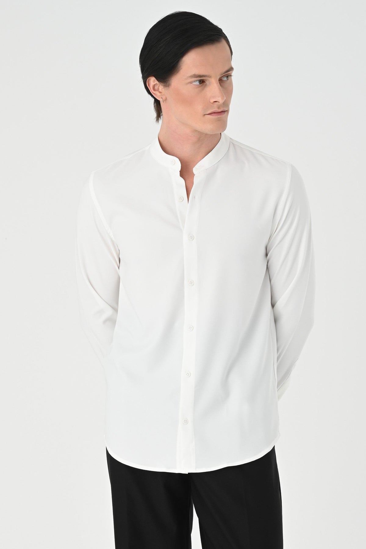 Antioch Regular Fit Mandarin Collar Men's Shirt