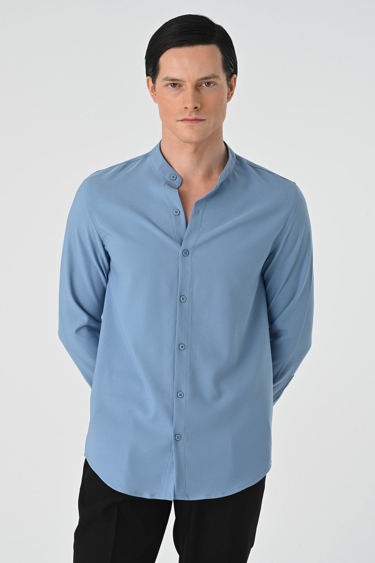 Antioch Regular Fit Mandarin Collar Men's Shirt