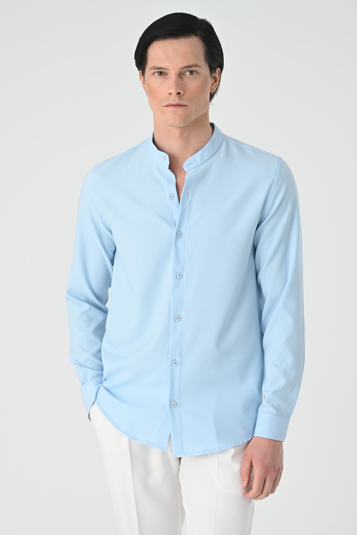 Antioch Regular Fit Mandarin Collar Men's Shirt