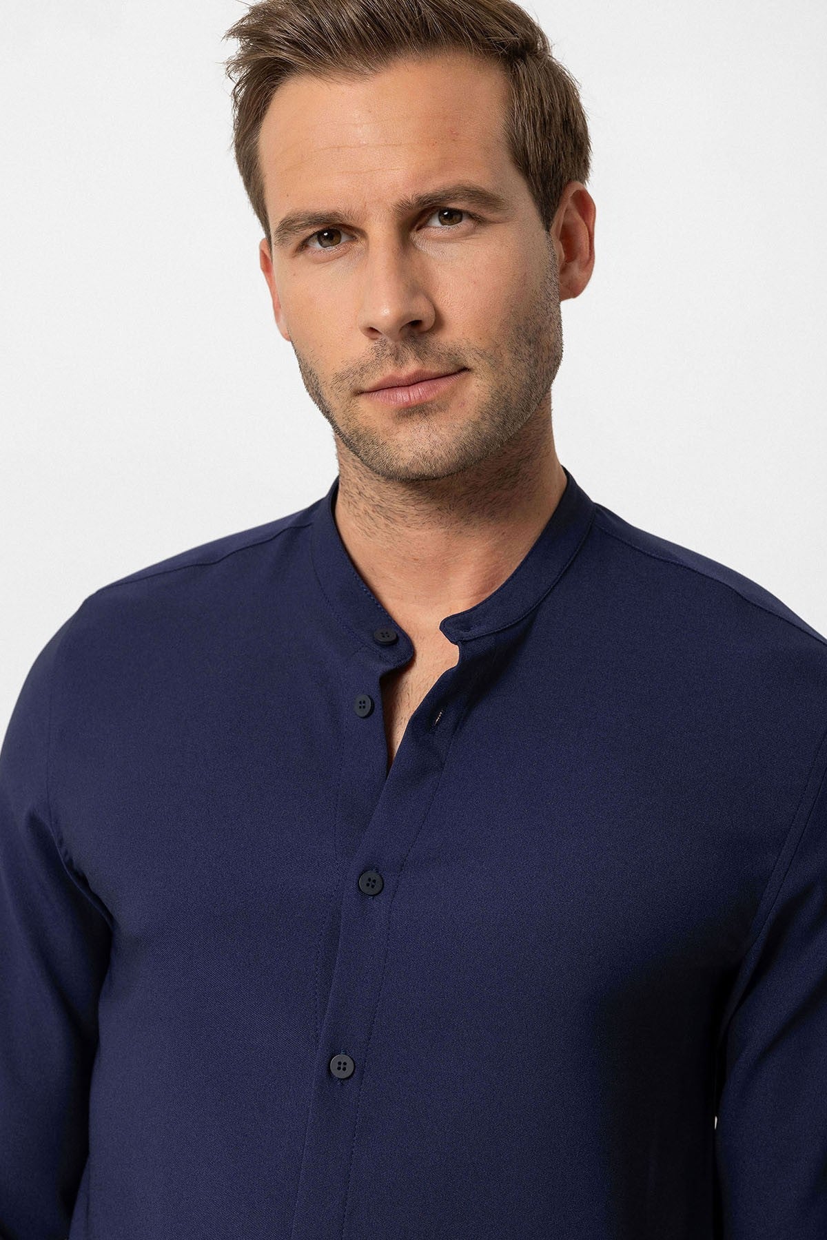 Antioch Regular Fit Mandarin Collar Men's Shirt