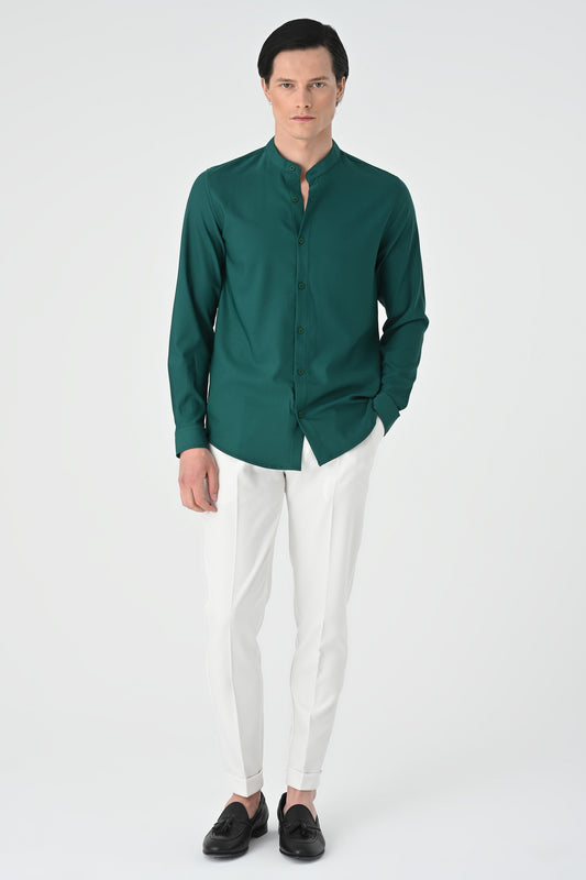 Antioch Regular Fit Mandarin Collar Men's Shirt