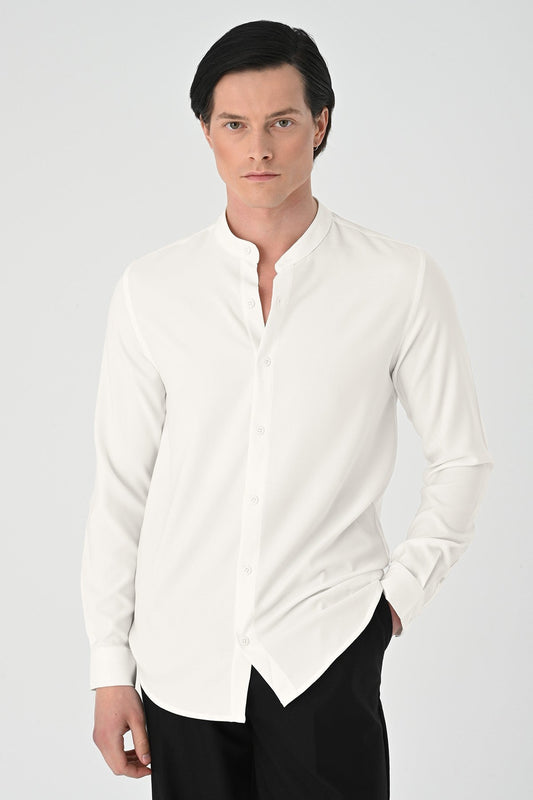 Antioch Regular Fit Mandarin Collar Men's Shirt
