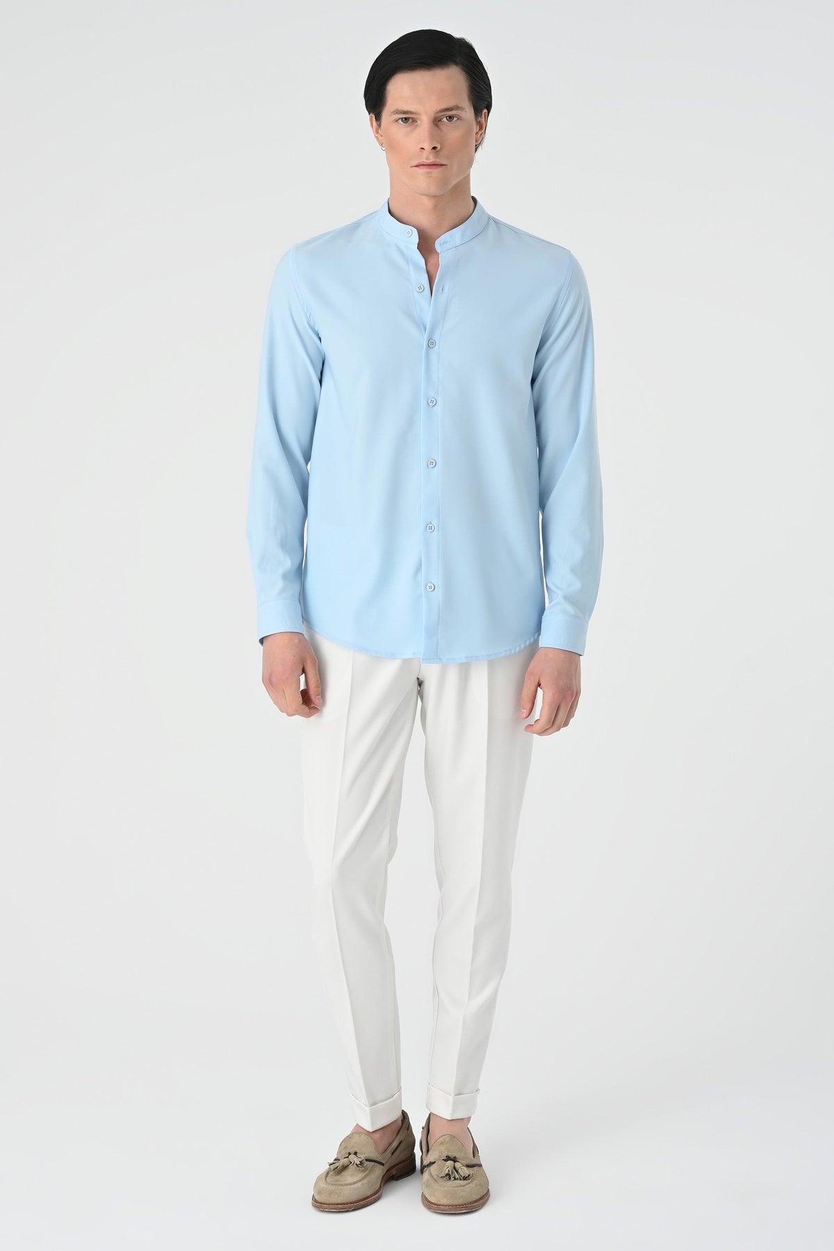 Antioch Regular Fit Mandarin Collar Men's Shirt