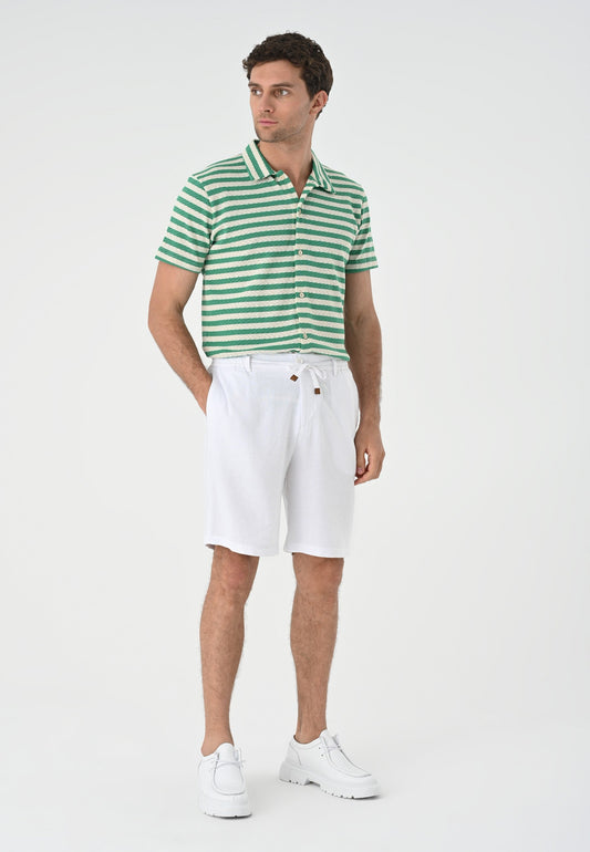 Antioch Short-Sleeve Striped Men's Knit Shirt