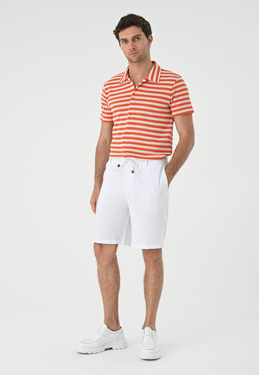 Antioch Short-Sleeve Striped Men's Knit Shirt
