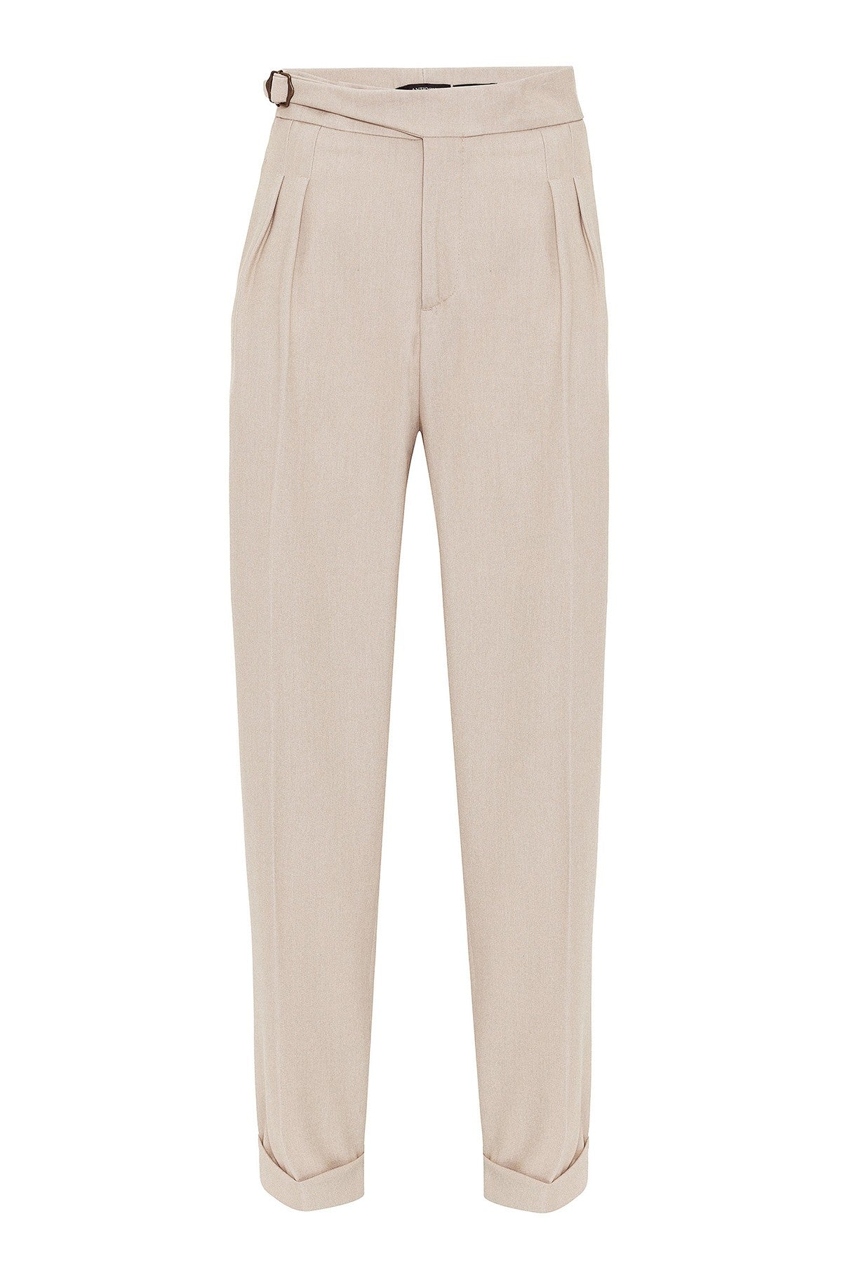 Antioch Toka Detailed Pleated High-Waisted Men's Pants