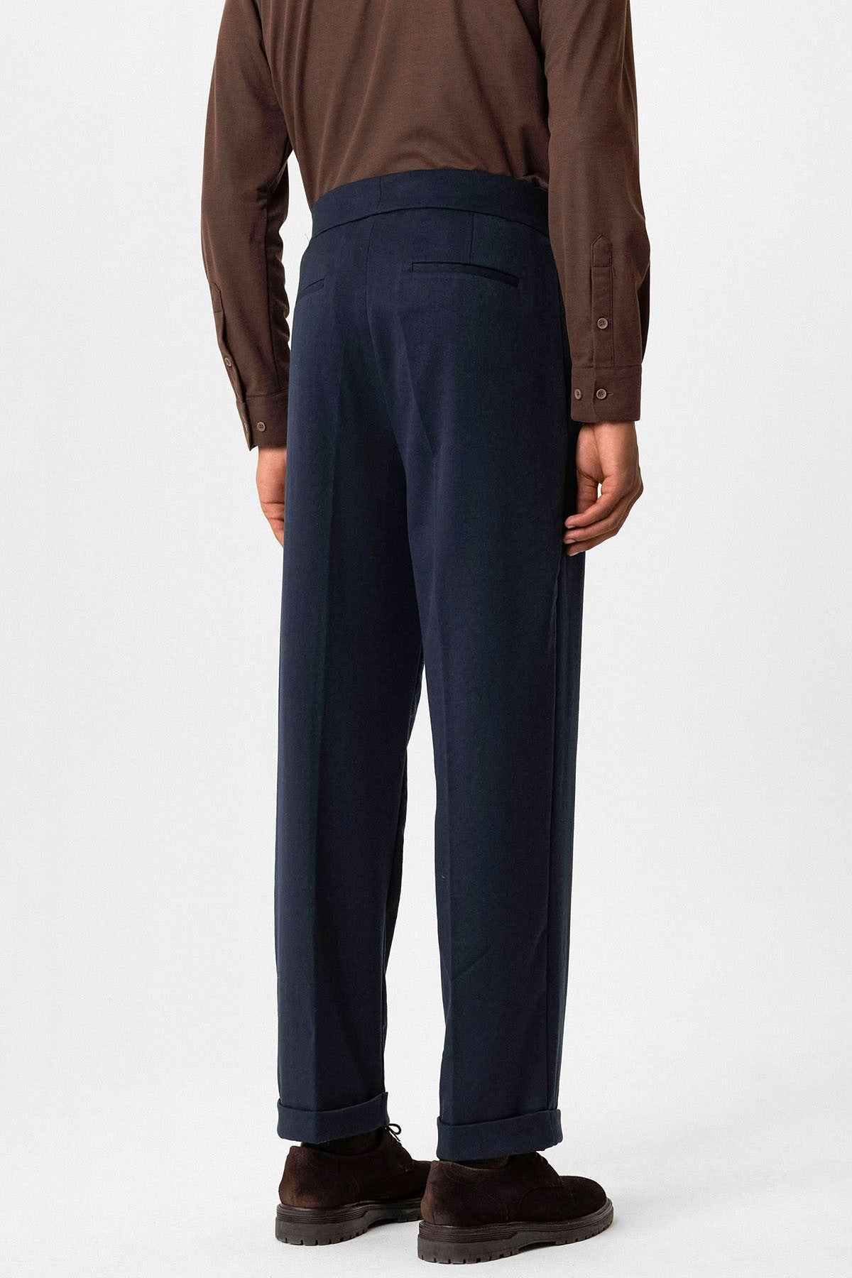 Antioch Toka Detailed Pleated High-Waisted Men's Pants
