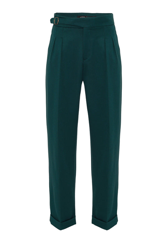 Antioch Toka Detailed Pleated High-Waisted Men's Pants