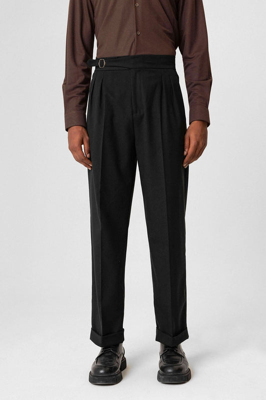 Antioch Toka Detailed Pleated High-Waisted Men's Pants